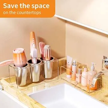 NIUBEE Hair Tool Organizer: Clear and Compact Storage Solution