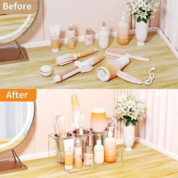 NIUBEE Hair Tool Organizer: Clear and Compact Storage Solution