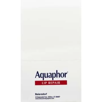 Aquaphor Lip Repair Lip Balm with Sunscreen, Lip Protectant, Lip Balm SPF 30, 0.35 Oz Tube (Pack of 2)
