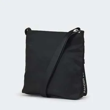 Pander Crossbody Bags for Women, Small Nylon Purse with Adjustable Shoulder Strap, Ideal Travel Accessory (Black)