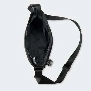 Pander Crossbody Bags for Women, Small Nylon Purse with Adjustable Shoulder Strap, Ideal Travel Accessory (Black)