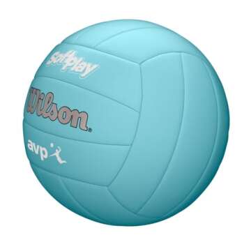 WILSON AVP Soft Play Volleyball - Official Size, Blue