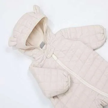 Baby Girl Boy Snowsuit 0-3 months Down Jacket Hooded Romper Jumpsuit Infant Spring Winter Outwear