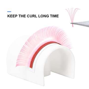 WENDY LASHES Volume Lash Extensions in Light Pink