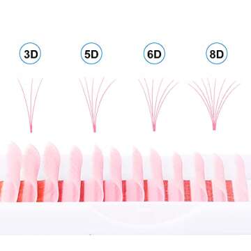 WENDY LASHES Volume Lash Extensions in Light Pink