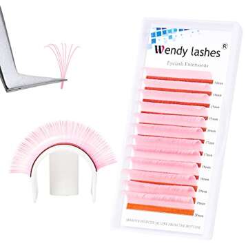 WENDY LASHES Volume Lash Extensions in Light Pink
