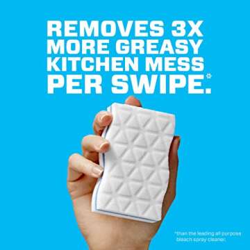 Mr. Clean Magic Eraser Kitchen, Cleaning Pads with Durafoam, 4 count (Packaging May Vary)