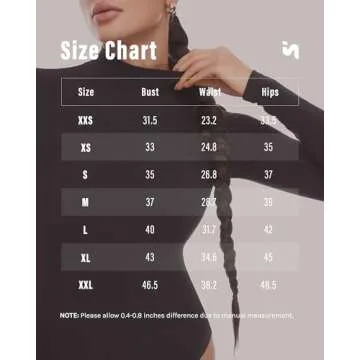 INLYRIC Women's Natrelax Long Sleeve Bodysuit Mock Turtleneck Women Slimming Tops Thermal Underwear Stretchy Jumpsuits Black XX-Small