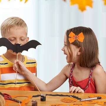 Adorable Halloween Pumpkin Hair Bows for Kids