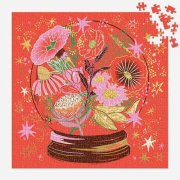Galison 500 Piece Floral Crystal Ball Jigsaw Puzzle