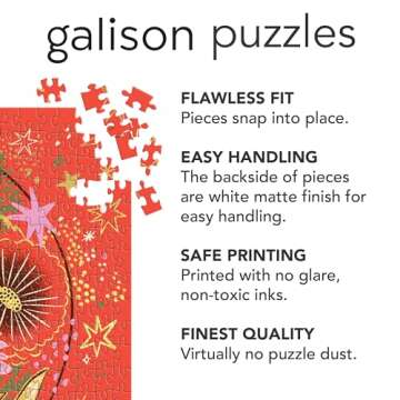 Galison 500 Piece Floral Crystal Ball Jigsaw Puzzle