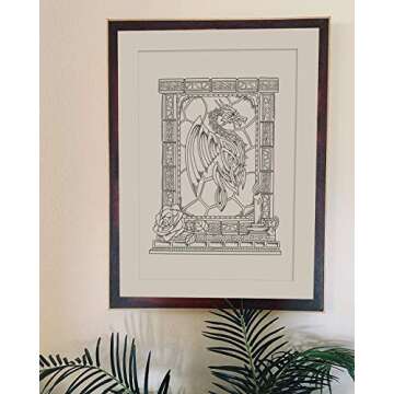 ColorIt Colorful Dragons Adult Coloring Book, Volume I - 50 Single-Sided Designs, Thick Smooth Paper, Lay Flat Hardback Covers, Spiral Bound, Dragon Coloring Pages