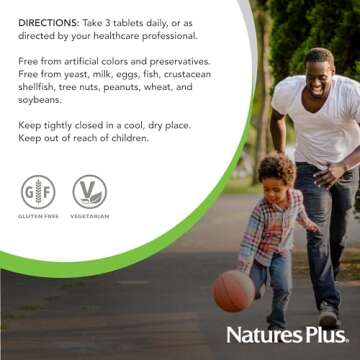 Natures Plus GI Natural Total Digestive Wellness - 90 Bi-Layered Tablets - with L-Glutamine, Probiotics, Prebiotics & Enzymes - Gluten Free - 30 Servings