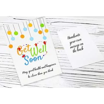 GET WELL GIFT basket, package for kids Unisex, child boy or girl Care package, Feel better soon for home or hospital after surgery w/Balloon, candy & snacks & greeting card