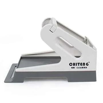 SEEBZ External Label Roll Holder, Roll Label Paper Holder, Fan-Fold Paper Holder for Desktop Label Printer Thermal Receipt Printer, 2 in 1, fits Delivery, Supermarket, Pharmacy Store