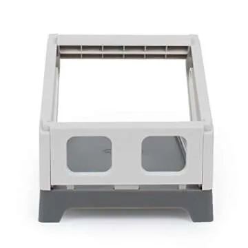 SEEBZ External Label Roll Holder, Roll Label Paper Holder, Fan-Fold Paper Holder for Desktop Label Printer Thermal Receipt Printer, 2 in 1, fits Delivery, Supermarket, Pharmacy Store