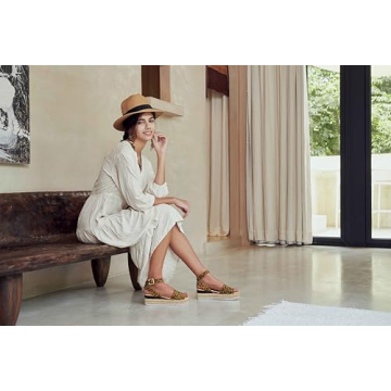 Vepose Women's Comfortable Espadrille Wedge Sandals