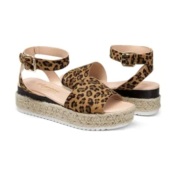 Vepose Women's Comfortable Espadrille Wedge Sandals