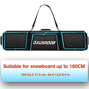 Padded Snowboard Bag with Storage Compartment for Travel