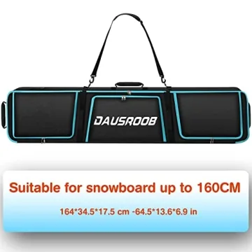 Padded Snowboard Bag with Storage Compartment for Travel