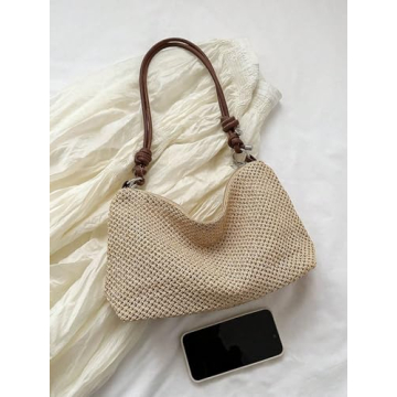 SweatyRocks Stylish Straw Handbag for Summer Fun