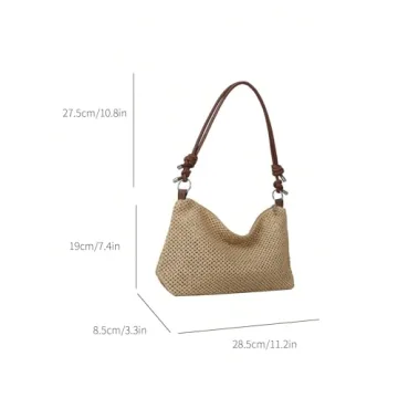 SweatyRocks Stylish Straw Handbag for Summer Fun