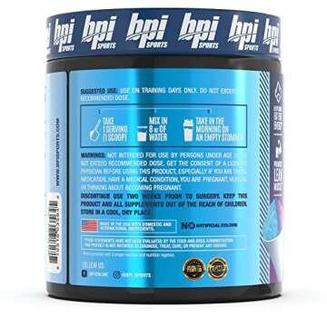 BPI Sports Best BCAA Shredded - Thermogenic Recovery Drink - Caffeine Free - BCAA Powder - Lean Muscle Building, Preworkout, Aminos & Hydration - Snow Cone - 25 Serving