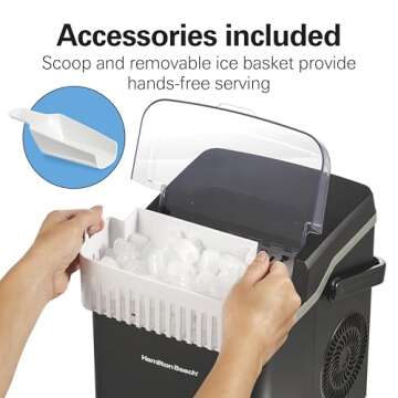 Hamilton Beach Bullet Ice Maker - Fast Ice Production