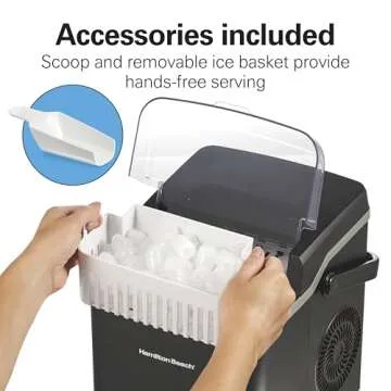 Hamilton Beach Bullet Ice Maker - Fast Ice Production