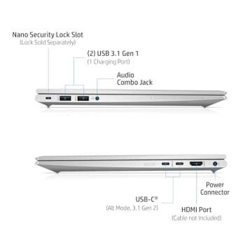 HP EliteBook 845 Business Laptop (14" FHD, AMD Ryzen 5 PRO 5650U, 16GB RAM, 512GB SSD, > Intel i5-1145G7) 3-Yr Warranty, Long Battery Life, Backlit, Fingerprint, Wi-Fi 6E, Webcam, Win 11 Pro, Silver