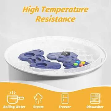 NCVI Christmas Baby Game Controller Toy 0-12 Months, Infant Video Gaming Controller Teether Toy with Joystick for Babies Chew and Teething Relief, Food-Grade Silicone for Newborn, BPA-Free