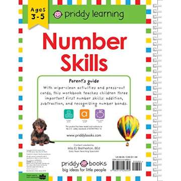 Wipe Clean Workbook: Number Skills (enclosed spiral binding): Ages 4-7; wipe-clean with pen & flash ...