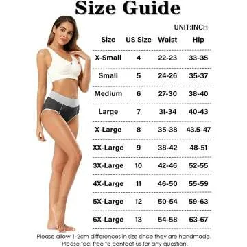 Comfortable High Waisted Cotton Underwear 5-Pack