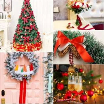 Red Satin Ribbon 1" x 25 Yards - Gift Wrapping & Crafting