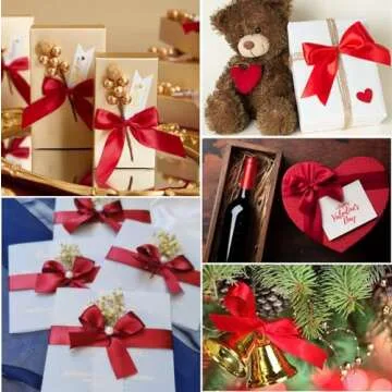 Red Satin Ribbon 1" x 25 Yards - Gift Wrapping & Crafting