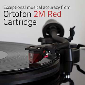 Fluance RT83 Reference High Fidelity Vinyl Turntable Record Player with Ortofon 2M Red Cartridge, Sp...