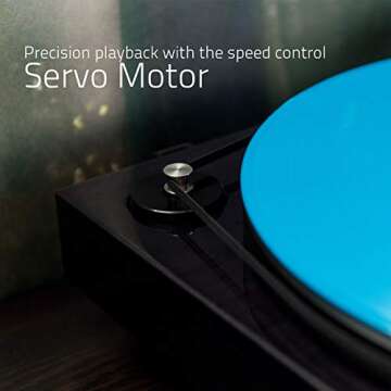 Fluance RT83 Reference High Fidelity Vinyl Turntable Record Player with Ortofon 2M Red Cartridge, Speed Control Motor, High Mass MDF Wood Plinth, Vibration Isolation Feet - Piano Black