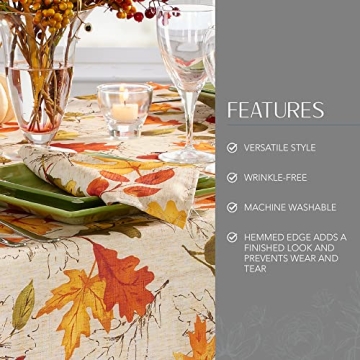 Fall Cloth Dinner Napkins Set of 8 | Elrene Home Fashions