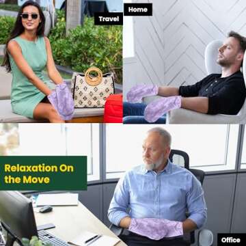 Herbal Concepts Comfort Mitts Hot and Cold Aromatherapy Gloves with 12 Herbs for Arthritis, Trigger Finger, Carpal Tunnel Microwavable Hand Warmer Gloves Charcoal (Lavender)