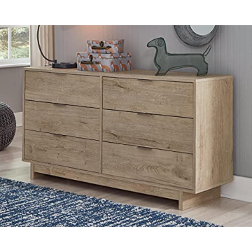 Oliah Modern Six Drawer Dresser - Ashley Furniture