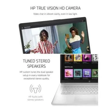 HP 17-inch Laptop, 11th Generation Intel Core i5-1135G7, Iris Xe Graphics, 8 GB RAM, 256 GB SSD, Windows 11 Home (17-cn0025nr,Natural Silver)