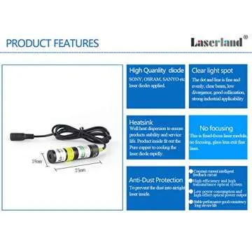 532nm Green Laser Line Module Generator Projector for Sawmill Woodworks Alignment Laser Swamp Haunted house Laser Pond 5mW