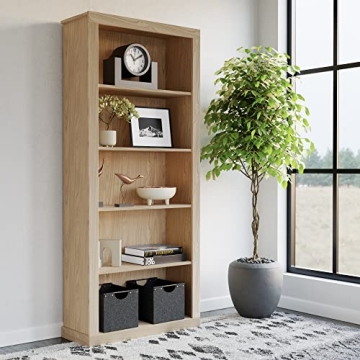 Edenbrook 5-Shelf Bookcase for Home or Office Storage