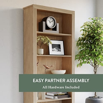 Edenbrook 5-Shelf Bookcase for Home or Office Storage
