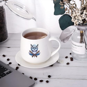 60pcs Warriors Cat Stickers for Kids - Adorable Vinyl Decals for DIY Decor