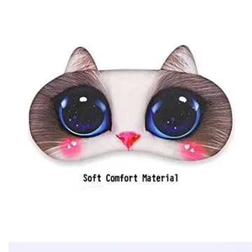EBaokuup 12 Pack Animal Sleep Eye Mask - Soft Funny Blindfolds Sleeping Mask, Cute Cat Dog Eye Cover...