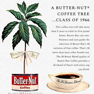 Butter-Nut Original Blend Ground Coffee in Steel Can for Great Flavor