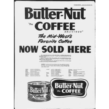 Butter-Nut Original Blend Ground Coffee in Steel Can for Great Flavor
