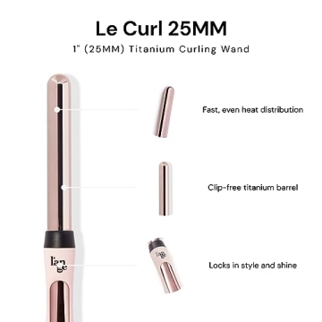 L'ANGE Titanium Curling Wand for All Hair Types