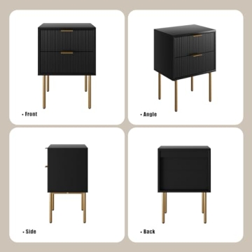 AEPOALUA Nightstand Compact Bedside Table for Bedroom